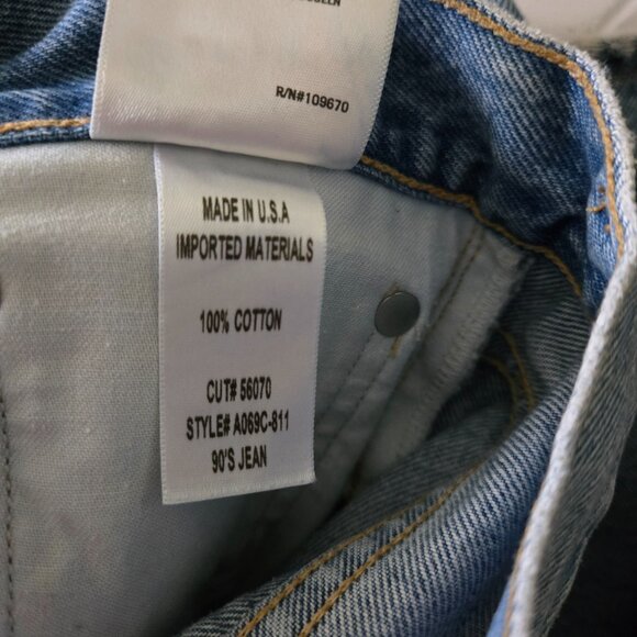 Agolde 90s Mid Rise Loose Fit Jeans Fall Out Wash 25 - Picture 5 of 5